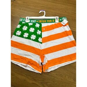 NEW St. Patrick's Day Irish For‎ A Day Novelty Boxer Shorts XL Extra Large